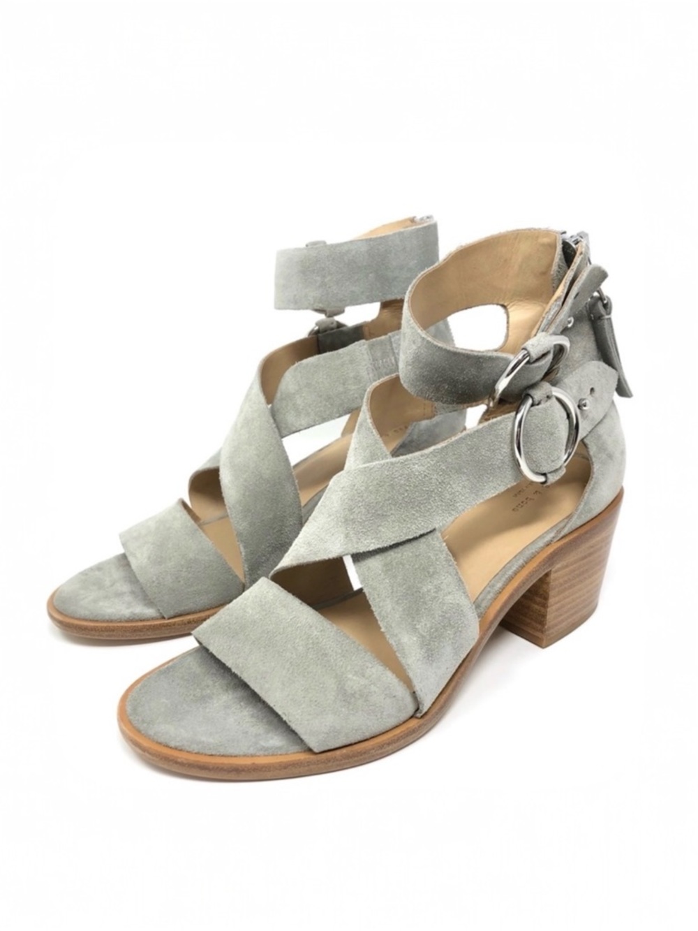 RAG & BONE grey suede gladiator sandals, size 37, NWOT